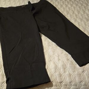 Lane Bryant Black Crop Pants Straight Leg